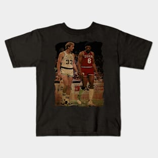 Larry Bird and Julius Erving Kids T-Shirt